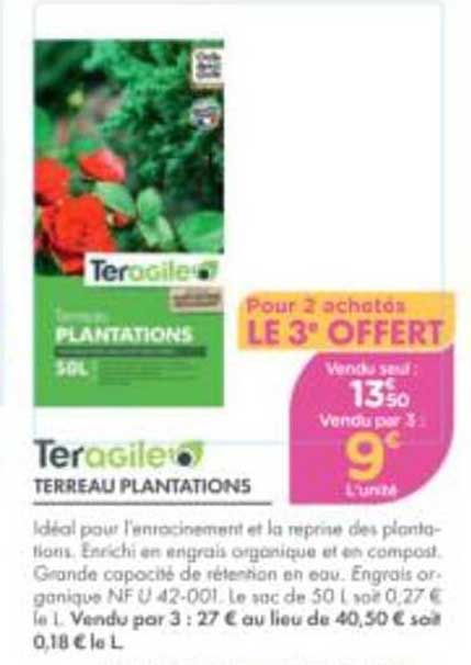 Pour 2 achetés LE 3e OFFERT