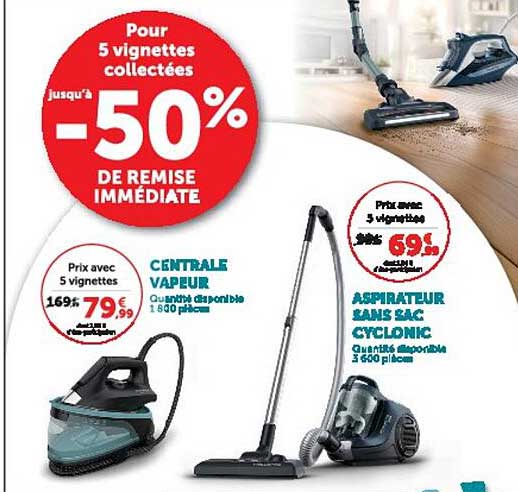 Pour 5 vignettes collectées jusqu’à -50% DE REMISE IMMÉDIATE