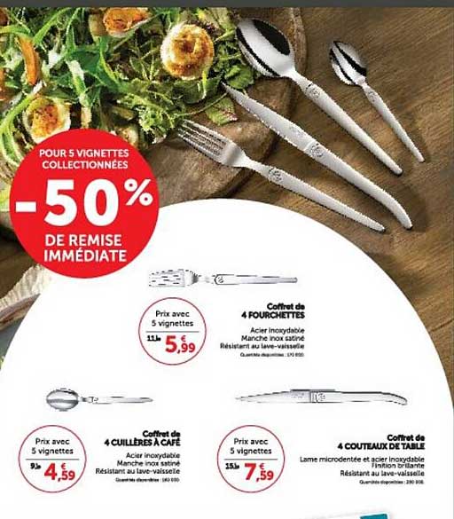 POUR 5 VIGNETTES COLLECTIONNÉES -50% DE REMISE IMMÉDIATE