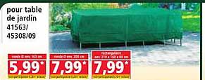 pour table de jardin 41563/45308/09