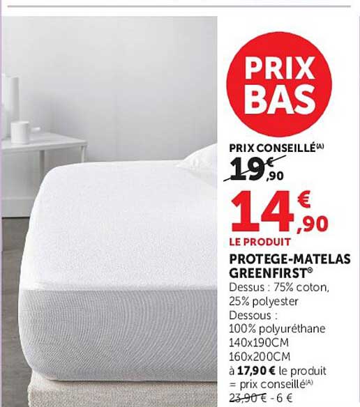 PROTEGE-MATELAS GREENFIRST