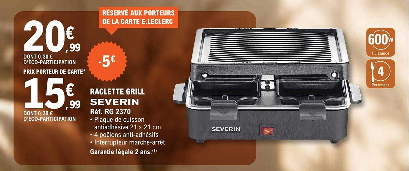 RACLETTE GRILL SEVERIN