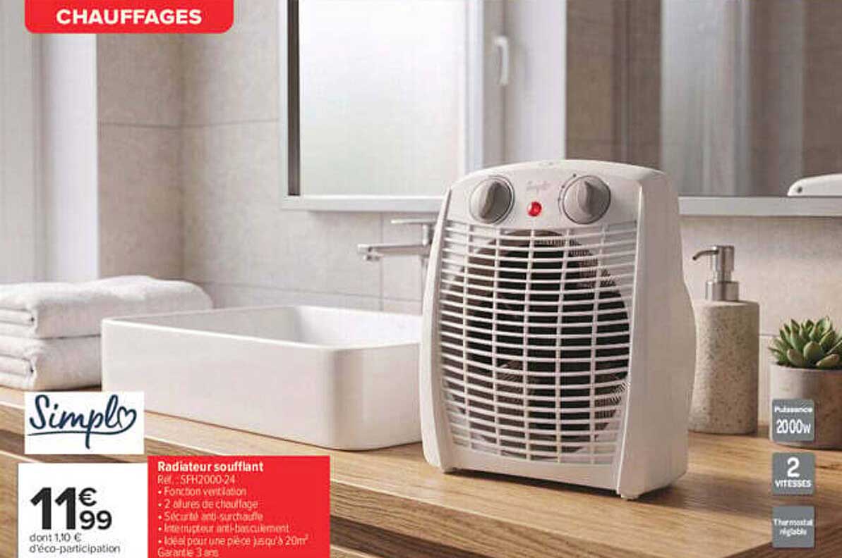 Radiateur soufflant