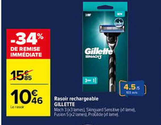 Rasoir rechargeable GILLETTE