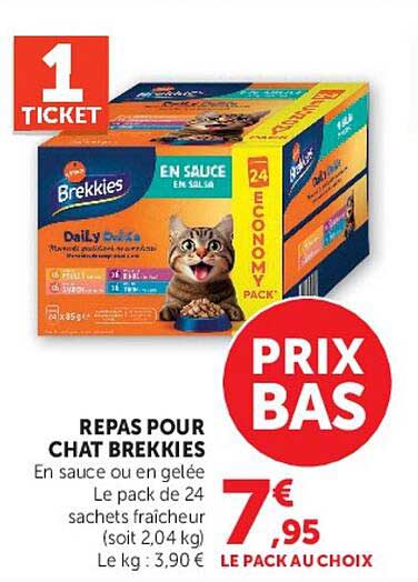 REPAS POUR CHAT BREKKIES