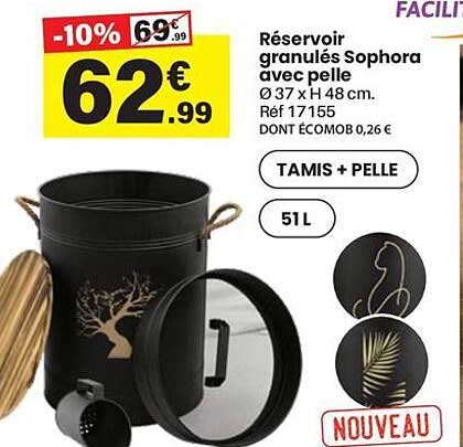 Réservoir granulés Sophora avec pelle
