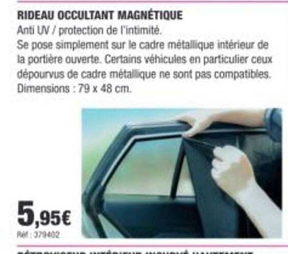 RIDEAU OCCULTANT MAGNÉTIQUE
