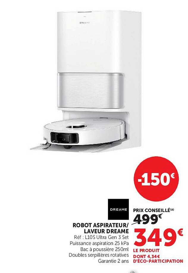 ROBOT ASPIRATEUR/LAVEUR DREAME
