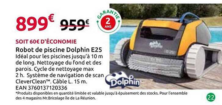 Robot de piscine Dolphin E25