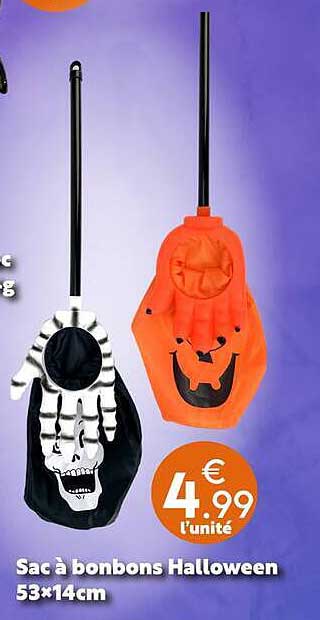 Sac à bonbons Halloween 53×14cm