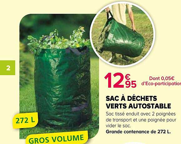 SAC À DÉCHETS VERTS AUTOSTABLE