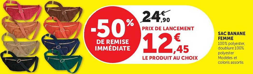SAC BANANE FEMME
