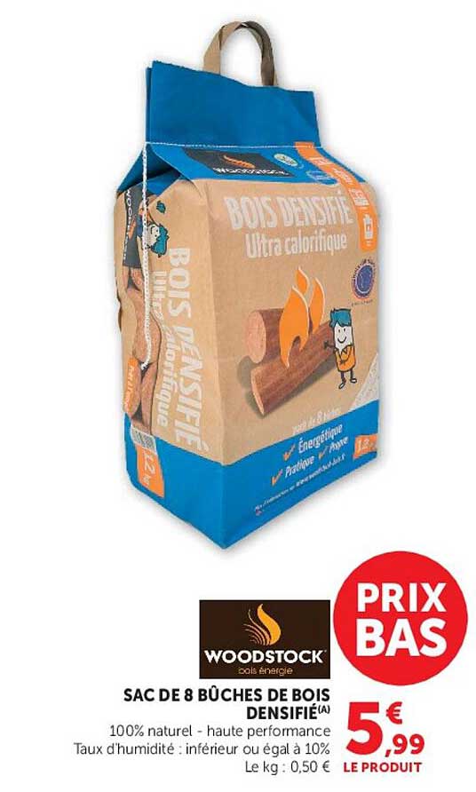 SAC DE 8 BÛCHES DE BOIS DENSIFIÉ(A)