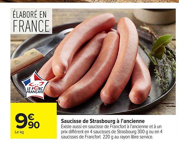 Saucisse de Strasbourg à l'ancienne