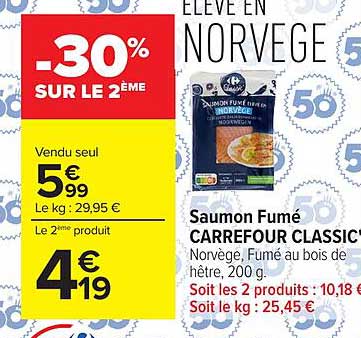 SAUMON FUMÉ NORVÈGE