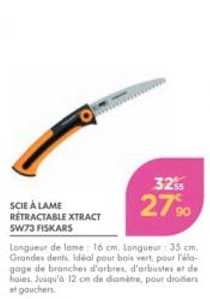 SCIE À LAME RÉTRACTABLE XTRACT SW73 FISKARS