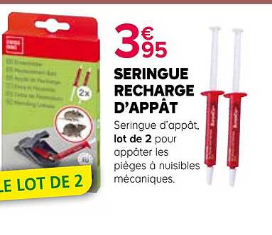 SERINGUE RECHARGE D’APPÂT