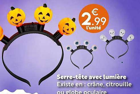 Serre-tête avec lumière