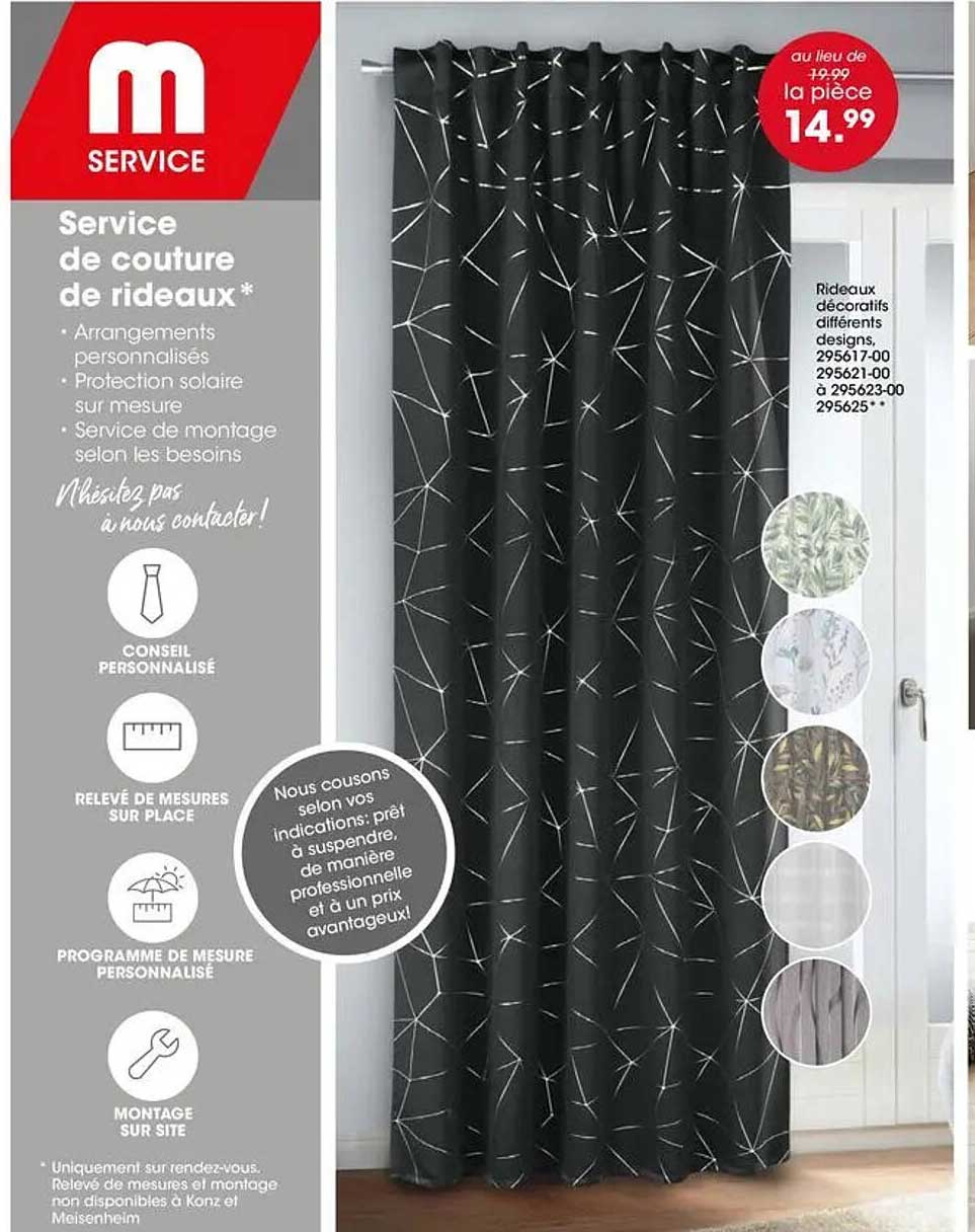Service de couture de rideaux*