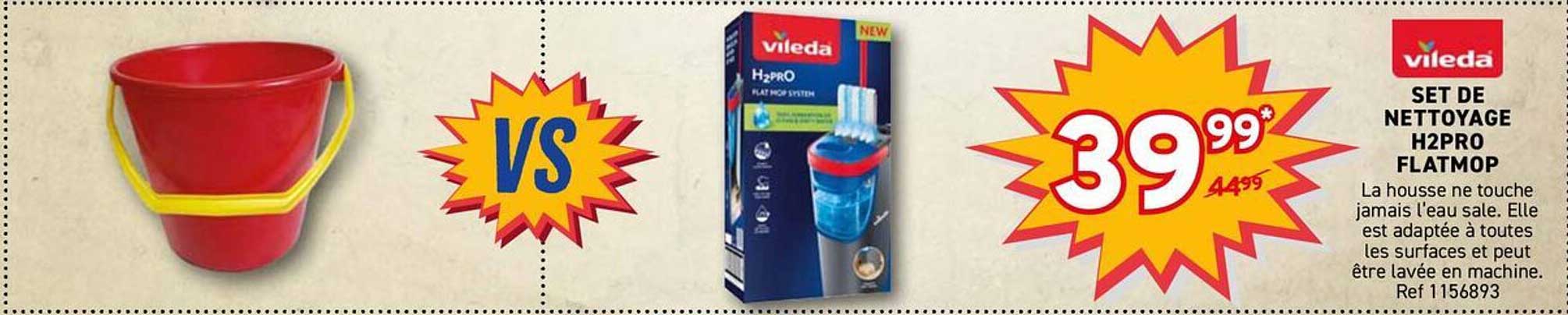 SET DE NETTOYAGE H2PRO FLATMOP