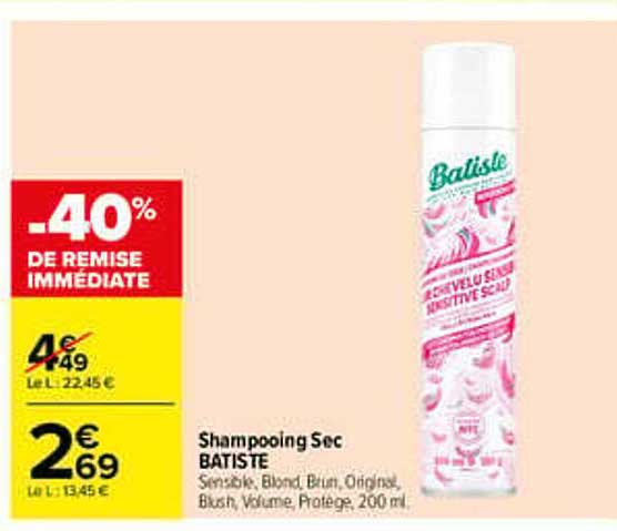 Shampooing Sec Batiste