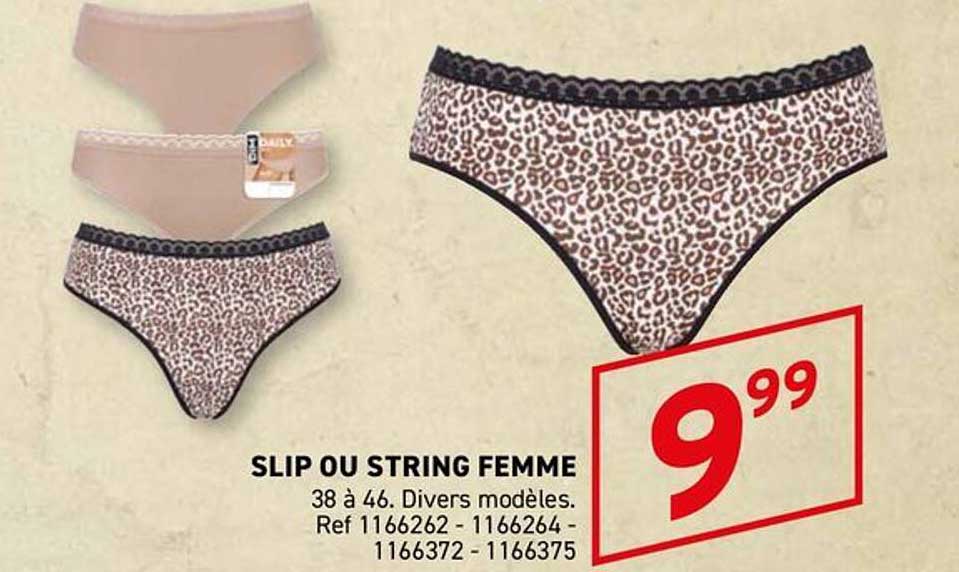 SLIP OU STRING FEMME