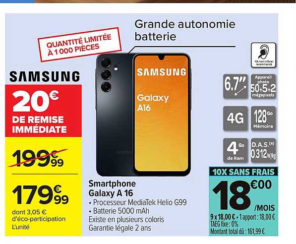 Smartphone Galaxy A16
