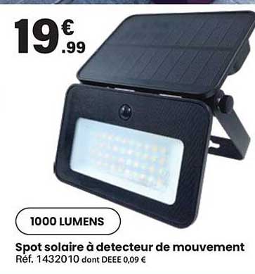 Spot solaire à détecteur de mouvement