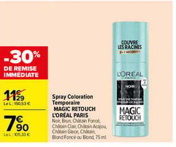 Spray Coloration Temporaire MAGIC RETOUCH L’ORÉAL PARIS