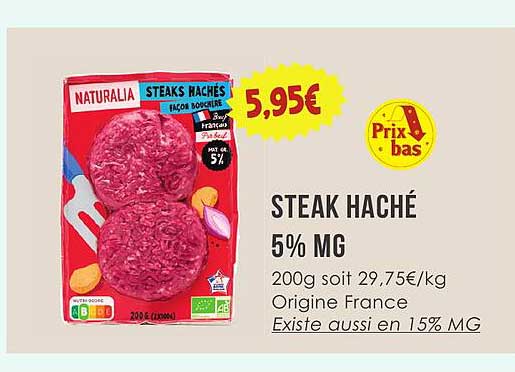 STEAK HACHÉ 5% MG