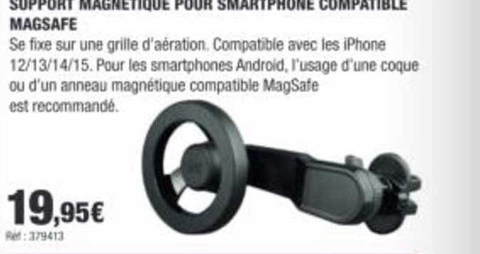 SUPPORT MAGNETIQUE POUR SMARTPHONE COMPATIBLE MAGSAFE