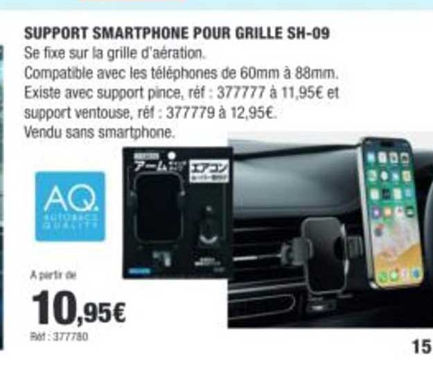 SUPPORT SMARTPHONE POUR GRILLE SH-09