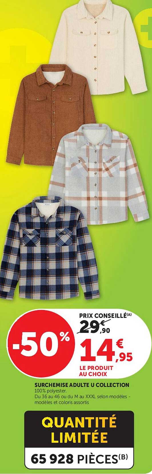 SURCHEMISE ADULTE U COLLECTION