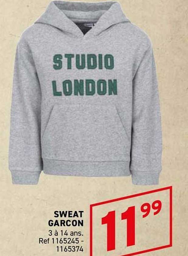 SWEAT GARCON 3 à 14 ans. Ref 1165245 - 1165374