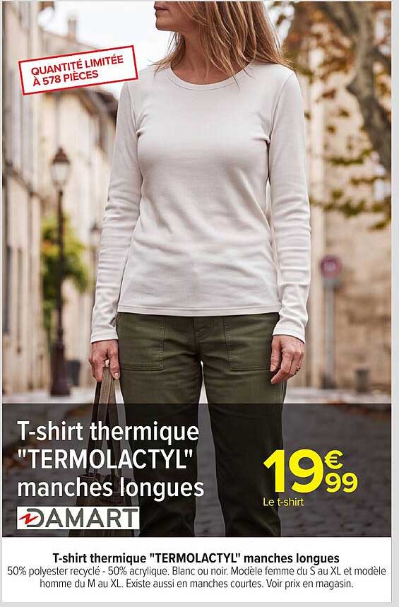 T-shirt thermique "TERMOLACYL" manches longues