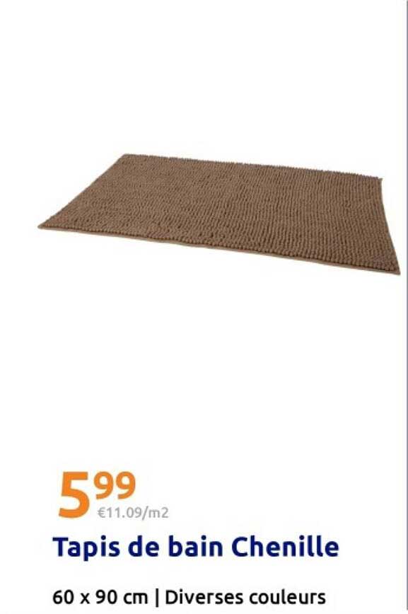Tapis de bain Chenille