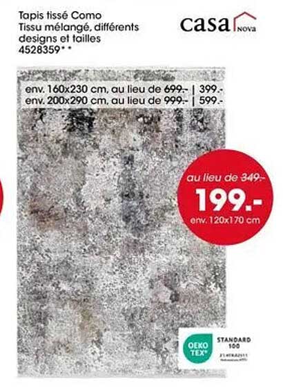 Tapis tissé Como
