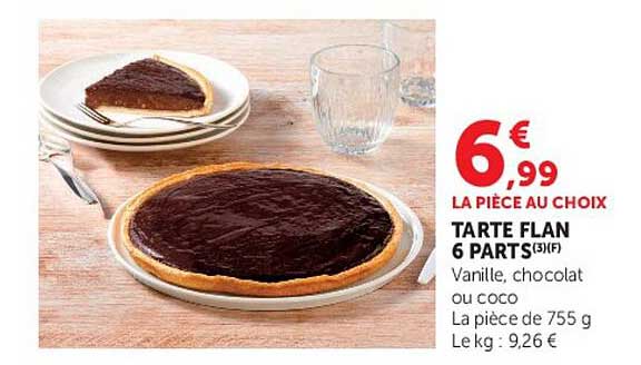 TARTE FLAN 6 PARTS