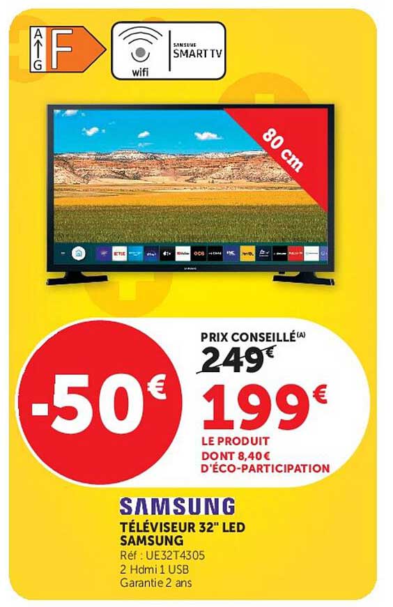 TÉLÉVISEUR 32" LED SAMSUNG