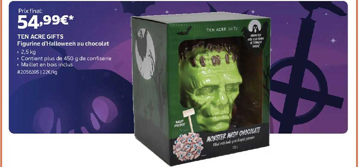 TEN ACRE GIFTS Figurine d'Halloween au chocolat