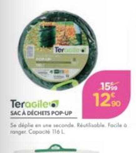 Teragile - SAC À DÉCHETS POP-UP