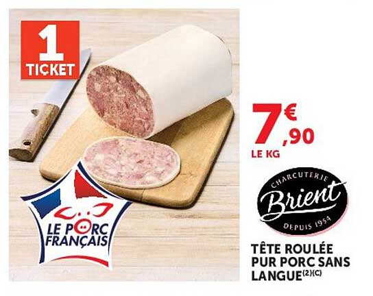TÊTE ROULÉE PUR PORC SANS LANGUE(2)(C)