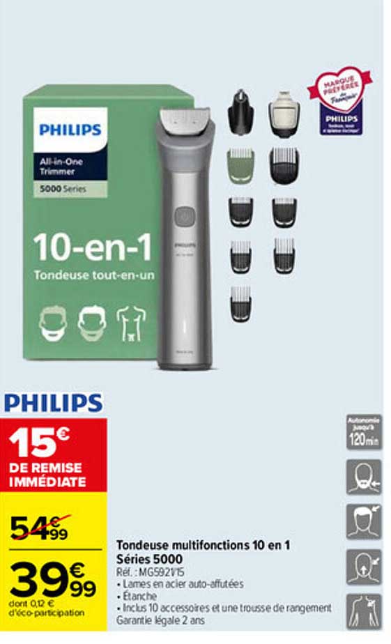 Tondeuse multifonctions 10 en 1 Séries 5000