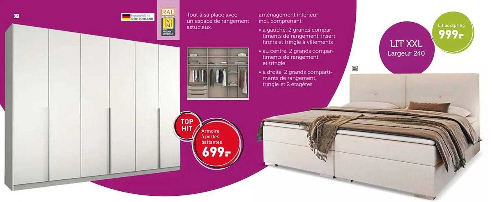 TOP HIT Armoire à portes battantes
