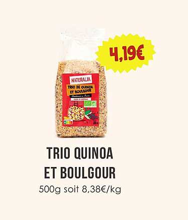 TRIO QUINOA ET BOULGOUR