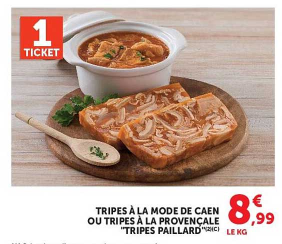 TRIPES À LA MODE DE CAEN OU TRIPES À LA PROVENÇALE "TRIPES PAILLARD"(2)(C)