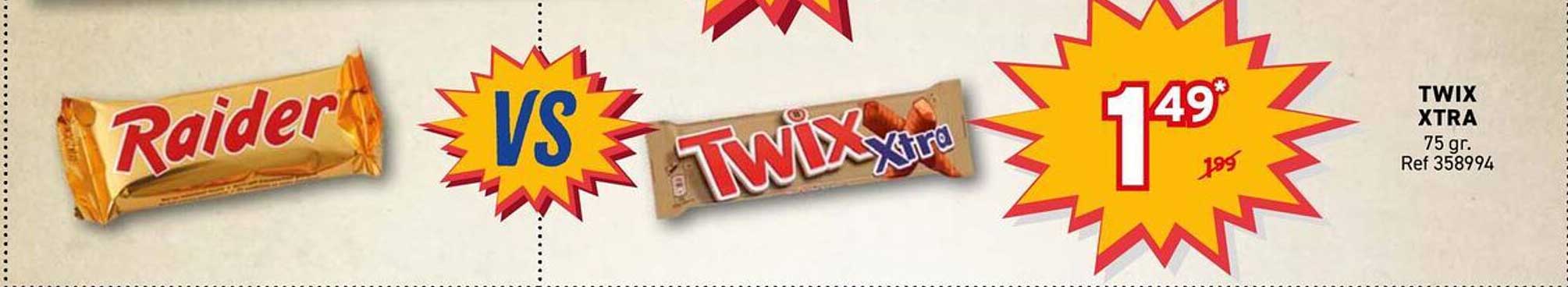 TWIX XTRA 75 gr. Ref 358994