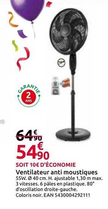 Ventilateur anti moustiques