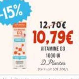 VITAMINE D3 1000 UI
