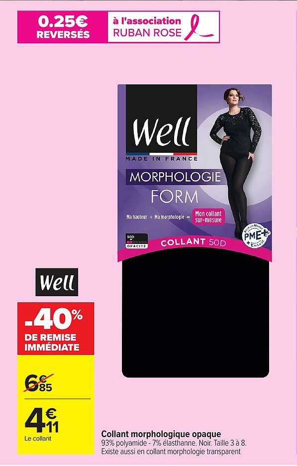 Well Morphologie Form Collant 50D